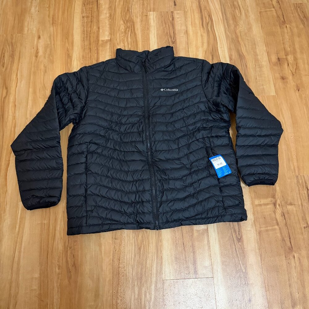 Columbia Westridge 650 Fill Down Jacket Men's Size XXL Black Water Resistant NWT